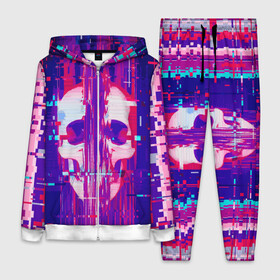 Женский костюм 3D с принтом Skull glitch в Кировске,  |  | Тематика изображения на принте: color | fashion | glitch | jaw | skull | vanguard | авангард | глитч | мода | пасть | цвет | череп