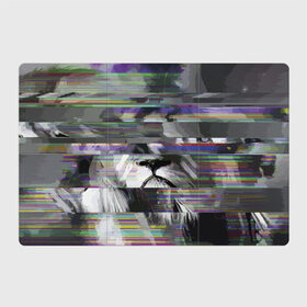 Магнитный плакат 3Х2 с принтом Lion glitch в Кировске, Полимерный материал с магнитным слоем | 6 деталей размером 9*9 см | Тематика изображения на принте: color | glitch | lion | muzzle | nose | vanguard | авангард | глитч | лев | нос | цвет