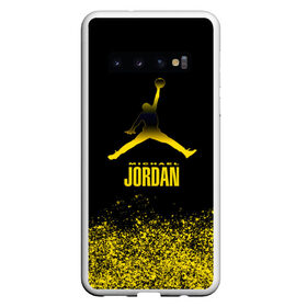 Чехол для Samsung Galaxy S10 с принтом Jordan в Кировске, Силикон | Область печати: задняя сторона чехла, без боковых панелей | Тематика изображения на принте: air | jordan | michael | nba | баскетбол | баскетболист | джордан | джордан айр | игра | майкл | майкл джордан | мяч | спорт