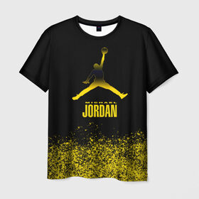 Мужская футболка 3D с принтом Jordan в Кировске, 100% полиэфир | прямой крой, круглый вырез горловины, длина до линии бедер | air | jordan | michael | nba | баскетбол | баскетболист | джордан | джордан айр | игра | майкл | майкл джордан | мяч | спорт