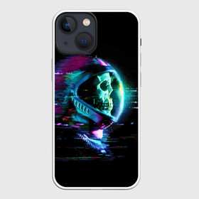 Чехол для iPhone 13 mini с принтом Astronaut в Кировске,  |  | Тематика изображения на принте: astronaut | cosmos | glitch | skull | space | spacesuit | глитч | космонавт | космос | пространство | скафандр | череп