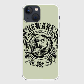 Чехол для iPhone 13 mini с принтом Баварский медведь в Кировске,  |  | баварский медведь | медведь. | оскал медведя