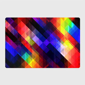 Магнитный плакат 3Х2 с принтом Горен в Кировске, Полимерный материал с магнитным слоем | 6 деталей размером 9*9 см | abstraction | colorful | cubes | obliquely | stripes | texture | абстракция | кубы | наискось | полосы | разноцветный | текстура