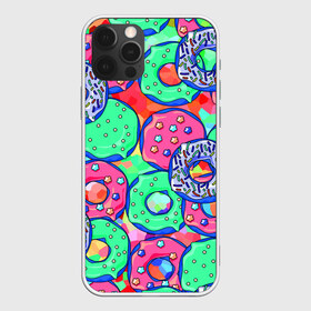 Чехол для iPhone 12 Pro Max с принтом Donuts в Кировске, Силикон |  | Тематика изображения на принте: colorful | donuts | patterns | sweet | texture | пончики | разноцветный | сладкое | текстура | узоры