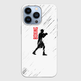 Чехол для iPhone 13 Pro с принтом Бокс в Кировске,  |  | Тематика изображения на принте: boxing | боец | бои | бокс | боксер | единоборства | спорт | стойка | тренировка