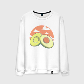 Мужской свитшот хлопок с принтом Avocado в Кировске, 100% хлопок |  | avocado | avokado | kawai | kawaii | авакадо | авокадо | каваи | кавай | кавайи | кавайный | милые создания | мимими | мимишный | облака | облако | овокадо | персея | растения | рисунок | фрукт | фрукты