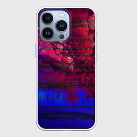 Чехол для iPhone 13 Pro с принтом Glitch Autumn в Кировске,  |  | Тематика изображения на принте: autumn | forest | glitch | глитч | дерево | деревья | красный | лес | листья | осень