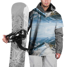 Накидка на куртку 3D с принтом СНЕЖНЫЕ ГОРЫ | ЗЕРКАЛО в Кировске, 100% полиэстер |  | mountain | альпы | в горах | вечер | вид | гора | горные | горы | закат | зима | красивый | лето | лыжи | пейзаж | природа | снег | снежные | сноуборд