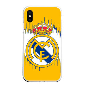 Чехол для iPhone XS Max матовый с принтом REAL MADRID. в Кировске, Силикон | Область печати: задняя сторона чехла, без боковых панелей | Тематика изображения на принте: fc | football | football club | real madrid | sport | испанский футбольный клуб | лучший футбольный клуб xx века | мадрид | реал мадрид | спорт | уефа | униформа | фирменные цвета | фифа | фк | футбол | футбольный клуб