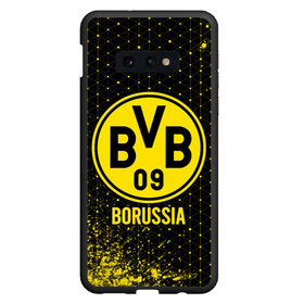 Чехол для Samsung S10E с принтом BORUSSIA / Боруссия в Кировске, Силикон | Область печати: задняя сторона чехла, без боковых панелей | Тематика изображения на принте: borussia | club | dortmund | footbal | logo | боруссия | дортмунд | знак | клуб | логотип | логотипы | символ | символы | форма | футбол | футбольная | футбольный