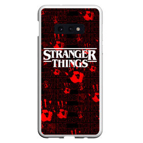 Чехол для Samsung S10E с принтом Stranger Things. в Кировске, Силикон | Область печати: задняя сторона чехла, без боковых панелей | normal people scare me | stranger things | детектив | драма | кино | очень странные дела | сериалы | странгер тхингс | триллер | уилл | фантастика | фильмы | хоукинс