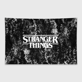 Флаг-баннер с принтом Stranger Things в Кировске, 100% полиэстер | размер 67 х 109 см, плотность ткани — 95 г/м2; по краям флага есть четыре люверса для крепления | normal people scare me | stranger things | детектив | драма | кино | очень странные дела | сериалы | странгер тхингс | триллер | уилл | фантастика | фильмы | хоукинс