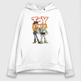 Женское худи Oversize хлопок с принтом Toy Story в Кировске, френч-терри — 70% хлопок, 30% полиэстер. Мягкий теплый начес внутри —100% хлопок | боковые карманы, эластичные манжеты и нижняя кромка, капюшон на магнитной кнопке | buzz lightyear | disney | pixar | toy story | vdkimel | woody | базз лайтер | вуди | дисней | история игрушек | пиксар