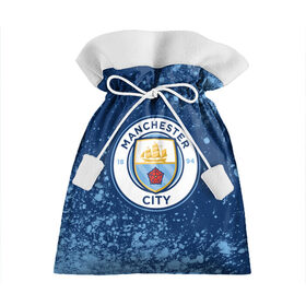 Подарочный 3D мешок с принтом MANCHESTER CITY Манчестер Сити в Кировске, 100% полиэстер | Размер: 29*39 см | city | club | footbal | logo | manchester | знак | клуб | логотип | логотипы | манчестер | символ | символы | сити | форма | футбол | футбольная | футбольный