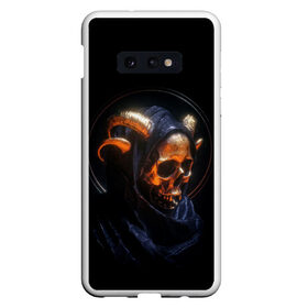 Чехол для Samsung S10E с принтом Golden skull | 1.1 в Кировске, Силикон | Область печати: задняя сторона чехла, без боковых панелей | Тематика изображения на принте: cool | cyborg | decoration | fashion | fear | ghost | halloween | head | horror | robot | skeleton | skull | technology | голова | киборг | круто | мода | призрак | робот | скелет | технологии | ужас | украшение | хеллоуин | череп