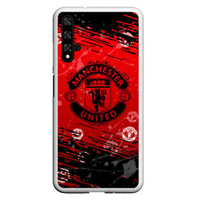 Чехол для Honor 20 с принтом MANCHESTER UNITED. в Кировске, Силикон | Область печати: задняя сторона чехла, без боковых панелей | 