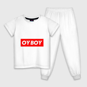 Детская пижама хлопок с принтом oyboy в Кировске, 100% хлопок |  брюки и футболка прямого кроя, без карманов, на брюках мягкая резинка на поясе и по низу штанин
 | казахи | ойбой | сабуров | чбд | что было дальше | щербаков | юмор