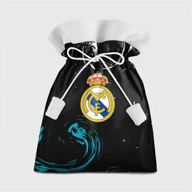 Подарочный 3D мешок с принтом REAL MADRID. в Кировске, 100% полиэстер | Размер: 29*39 см | fc | football | football club | real madrid | sport | реал мадрид | спорт | спортивные | униформа | фирменные цвета | фк | футбол | футбольный клуб