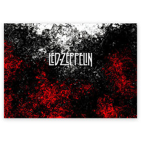 Поздравительная открытка с принтом Led Zeppelin. в Кировске, 100% бумага | плотность бумаги 280 г/м2, матовая, на обратной стороне линовка и место для марки
 | led zeppelin | music | rock | блюз рок | британская рок группа | джимми пейдж | известные личности | лед зеппелин | лэд зиппелин | музыка | музыканты | певцы | рок | фолк рок | хард рок | хеви метал