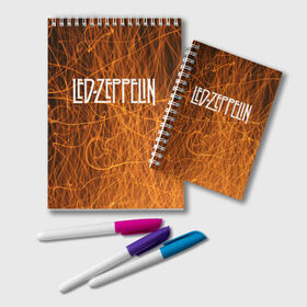 Блокнот с принтом Led Zeppelin в Кировске, 100% бумага | 48 листов, плотность листов — 60 г/м2, плотность картонной обложки — 250 г/м2. Листы скреплены удобной пружинной спиралью. Цвет линий — светло-серый
 | Тематика изображения на принте: led zeppelin | music | rock | блюз рок | британская рок группа | джимми пейдж | известные личности | лед зеппелин | лэд зиппелин | музыка | музыканты | певцы | рок | фолк рок | хард рок | хеви метал