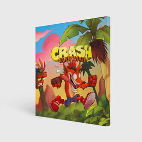 Холст квадратный с принтом Crash Bandicoot в Кировске, 100% ПВХ |  | Тематика изображения на принте: aku aku | crash bandicoot | бандикут | игры | крэш бандикут