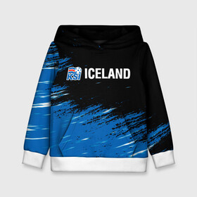 Детская толстовка 3D с принтом KSI ICELAND. в Кировске, 100% полиэстер | двухслойный капюшон со шнурком для регулировки, мягкие манжеты на рукавах и по низу толстовки, спереди карман-кенгуру с мягким внутренним слоем | 2019 | 2020 | fc | football | iceland | ksi | sport | исландия | кси | сборная исландии | спорт | спортивные | униформа | фирменные цвета | фк | футбол | футбольный клуб