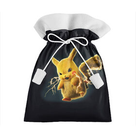 Подарочный 3D мешок с принтом Pikachu Pika Pika в Кировске, 100% полиэстер | Размер: 29*39 см | pika | pikachu | аниме | детская | детям | игры | молния | мышка | мышь | пика | пикачу | покемон | покемоны