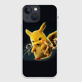 Чехол для iPhone 13 mini с принтом Pikachu Pika Pika в Кировске,  |  | pika | pikachu | аниме | детская | детям | игры | молния | мышка | мышь | пика | пикачу | покемон | покемоны