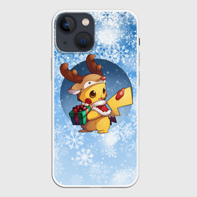 Чехол для iPhone 13 mini с принтом Pikachu Pika Pika в Кировске,  |  | pika | pikachu | аниме | детская | детям | игры | молния | мышка | мышь | пика | пикачу | покемон | покемоны