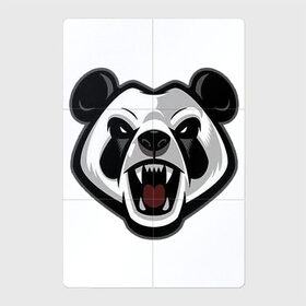 Магнитный плакат 2Х3 с принтом Злая панда в Кировске, Полимерный материал с магнитным слоем | 6 деталей размером 9*9 см | арт | бамбуковый медведь | бамбуковый мишка | медведь | панда | рисунок