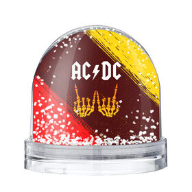 Снежный шар с принтом AC DС в Кировске, Пластик | Изображение внутри шара печатается на глянцевой фотобумаге с двух сторон | 