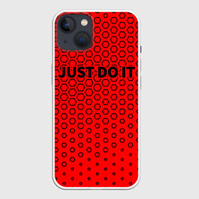 Чехол для iPhone 13 с принтом JUST DO IT в Кировске,  |  | do | it | just | just do it | nike | sport | джаст | джаст ду ит | ду | ит | лабаф | мем | мемы | надпись | найк | спорт | шайа
