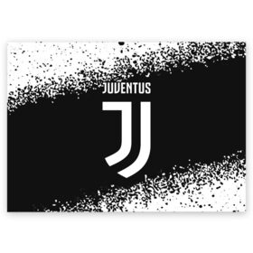 Поздравительная открытка с принтом JUVENTUS / ЮВЕНТУС в Кировске, 100% бумага | плотность бумаги 280 г/м2, матовая, на обратной стороне линовка и место для марки
 | ball | club | dtynec | foot | football | italy | juventus | logo | ronaldo | sport | team | дибала | италия | клуб | лого | логотип | логотипы | огмутегы | роналдо | сборная | символ | символы | спорт | форма | футбол | футболист | футболисту | 