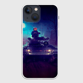 Чехол для iPhone 13 mini с принтом Танк в Кировске,  |  | battle | game | tank | tanks | war | wearpon | wot | бой | взрыв | военные действия | война | вот | вторая мировая | игра | огонь | оружие | поле битвы | поле брани | самолет | танк | танки