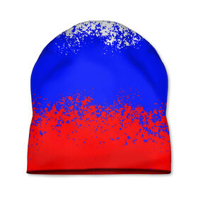 Шапка 3D с принтом Россия. в Кировске, 100% полиэстер | универсальный размер, печать по всей поверхности изделия | russia | герб | государство | наша раша | патриотизм | раша | россия | россия 2020 | страна | флаг | флаг россии | я русский