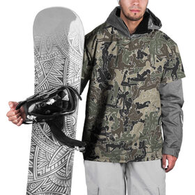 Накидка на куртку 3D с принтом Камуфляж с секс-позами в Кировске, 100% полиэстер |  | Тематика изображения на принте: камуфляж | милитари | паттерн | хаки