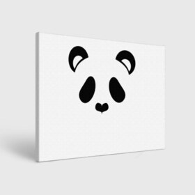 Холст прямоугольный с принтом Panda в Кировске, 100% ПВХ |  | panda | животные | медведь | мишка | панда