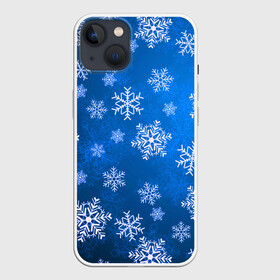 Чехол для iPhone 13 с принтом Снежинки. в Кировске,  |  | abstract | brand | geometry | sport | texture | абстракция | бренд | геометрия | зима | зимние | классика | летние | минимализм | модные | нг | новогодние | популярные иллюстрации | прикольные картинки | снег | снежинки