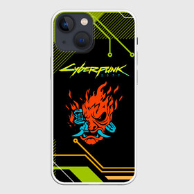 Чехол для iPhone 13 mini с принтом CYBERPUNK 2077. в Кировске,  |  | cd project red | cyberpunk 2077 | keanu reeves | samurai | киану ривз | киберпанк 2077 | самураи