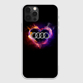 Чехол для iPhone 12 Pro Max с принтом Audi в Кировске, Силикон |  | Тематика изображения на принте: audi | audi в сердце | audi лого | audi марка | audi эмблема | love audi | ауди | ауди значок | ауди лого | ауди чб значок | ауди эмблема | горящее сердце | значок audi | лого автомобиля | логотип audi | логотип ауди