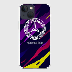 Чехол для iPhone 13 mini с принтом Mercedes Benz в Кировске,  |  | benz | mercedes | mercedes benz | sport | абстракция | бенз | бэнц | линии | лого | логотип | мерс | мерседес | мэрс | мэрседес | спорт