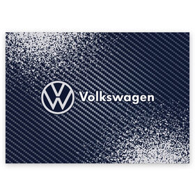 Поздравительная открытка с принтом VOLKSWAGEN / Фольксваген в Кировске, 100% бумага | плотность бумаги 280 г/м2, матовая, на обратной стороне линовка и место для марки
 | Тематика изображения на принте: auto | logo | moto | symbol | volkswagen | авто | автомобиль | гонки | знак | лого | логотип | логотипы | марка | машина | мото | символ | символы | фольксваген