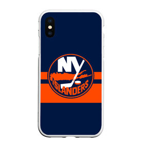 Чехол для iPhone XS Max матовый с принтом NY ISLANDERS NHL в Кировске, Силикон | Область печати: задняя сторона чехла, без боковых панелей | hockey | islanders | logo | new york | ny | sport | usa | исландерс | логотип | нхл | нью йорк | спорт | хоккей