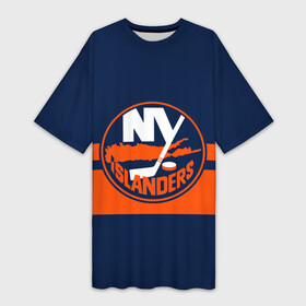 Платье-футболка 3D с принтом NY ISLANDERS NHL в Кировске,  |  | Тематика изображения на принте: hockey | islanders | logo | new york | ny | sport | usa | исландерс | логотип | нхл | нью йорк | спорт | хоккей