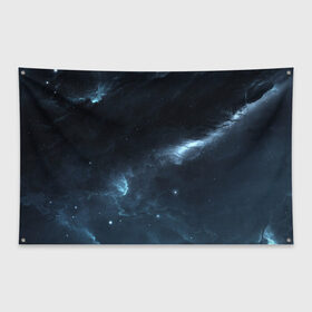 Флаг-баннер с принтом Млечный путь в Кировске, 100% полиэстер | размер 67 х 109 см, плотность ткани — 95 г/м2; по краям флага есть четыре люверса для крепления | вселенная | галактика | звезды | космос | млечный путь
