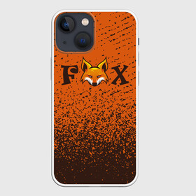 Чехол для iPhone 13 mini с принтом FOX в Кировске,  |  | animals | fox | foxes | foxy | ginger | животные | лис | лиса | лисенок | лисий | лисица | лисицы | лисичка | лисички | лисы | лисята | оранжевый