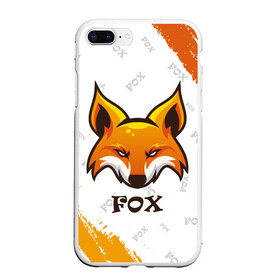 Чехол для iPhone 7Plus/8 Plus матовый с принтом FOX в Кировске, Силикон | Область печати: задняя сторона чехла, без боковых панелей | animals | fox | foxes | foxy | ginger | животные | лис | лиса | лисенок | лисий | лисица | лисицы | лисичка | лисички | лисы | лисята | оранжевый
