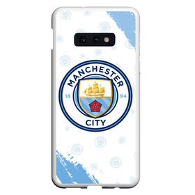 Чехол для Samsung S10E с принтом MANCHESTER CITY Манчестер Сити в Кировске, Силикон | Область печати: задняя сторона чехла, без боковых панелей | Тематика изображения на принте: 