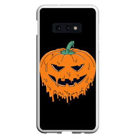 Чехол для Samsung S10E с принтом Halloween в Кировске, Силикон | Область печати: задняя сторона чехла, без боковых панелей | Тематика изображения на принте: cat | ghost | halloween | monster | skull | zombie | зомби | кладбище | кот | кошка | летучая | монстр | монстры | мышь | приведение | приведения | призрак | призраки | тыква | хэллоуин | череп