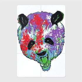 Магнитный плакат 2Х3 с принтом Панда в Кировске, Полимерный материал с магнитным слоем | 6 деталей размером 9*9 см | animal | animals | australia | bear | paint | panda | panda bear | австралия | голова | голова панды | животное | зубы | клыки | краска | краски | медведь | медведь панда | панда | пандочка | природа | рисунок